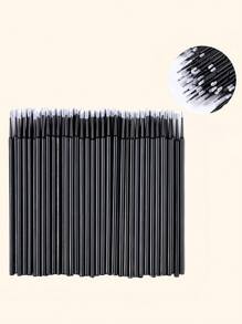Kit de Pincel, Kit de Suprimentos para Alongamento de Cílios, Espirais Descartáveis para Cílios, Pincéis, Escova de Micros, Pincel de Rímel, Pincéis de Lábios 100/300/450 peças