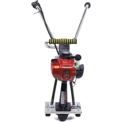 SHZICMY 4 Stroke Gas Concrete Wet Screed, 900W Commercial Power Screed Vibrating Screed Power Unit Low Fuel Consumption Wet Concrete Screed Cement Road Construction Suitable For 3.2-16ft Rulers