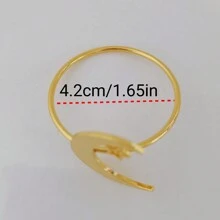 3/4/5/6/8 Pcs Serviette Holders, Hotel Supplies Napkin Rings, Home & Kitchen Dining Table Decor, Metal Napkin Rings In Multiple Colors, Suitable For Everyday Use, Parties, Guests, All Seasons - Multicolor - View 3