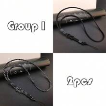 1-4 件手机挂绳,长挂脖,简约两用,可拆卸可调节挂链,手机链,坚固的手机壳,防丢校园车内配件可爱哥特 Y2k - 彩色 - 查看 17