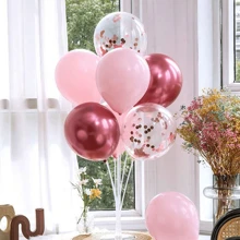 1set Birthday Balloon Stand Kit, Balloon Stand With Base And Pole For Wedding Birthday Party Decoration 70/130/160cm Base Can Be Filled With Water To Fix Balloon Columns