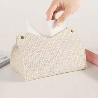1pc High-End Luxurious Tissue Box, Home/Living Room/Bedroom/Bathroom Tissue Paper Dispenser, Premium Storage Box, Home Stuff, Table, Home Decorations, Home Organization And Storage, Room Decor, Room Decor Bedroom, Kitchen Accessories, Kitchen Tools, Organizer Kitchen, Travel, Holiday For Home Kitchen Bedroom Living Room Dining Room, Home Decoration Accessories, Decorative Box, Women Wedding Gift, Summer Travel Holiday Festival Must-Have