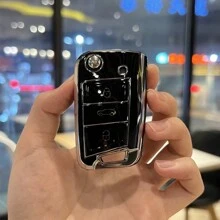 带汽车标志的绳子 + 汽车钥匙壳套适用于 Sagitar、Octavia、Kodiaq、Karoq、Ateca、Leon、Polo、Golf 7 MK7、Tiguan、Passat - 均碼 - 查看 6