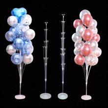 1set Birthday Balloon Stand Kit, Balloon Stand With Base And Pole For Wedding Birthday Party Decoration 70/130/160cm Base Can Be Filled With Water To Fix Balloon Columns