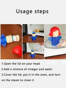 1 pezzo Spray per la pulizia del forno a microonde, una misura (colore casuale)