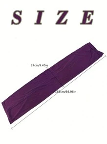 1pc Women's Solid Color Velvet High Quality Headwrap Scarf, African Long Tail Turban Hat, Autumn/Winter