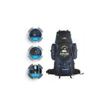 80L Outdoor Hiking Backpack With Waterproof Cover And Shoe Compartment For Men And Women - NavyBlue1 - View 2