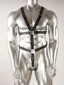 1 pièce Gaine corporelle complète  pour hommes, string et haut  pour hommes, gaine pour hommes