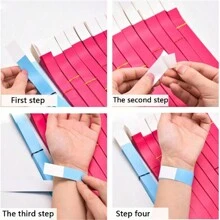 1000/200/100pcs/Set Waterproof Paper Wristbands, Colorful Wrist Bands For Sports Events, Parties, Competitions, Colorful Paper Wristbands, Suitable For Activities, Parties, Concerts, Music Festivals, Markets, Clubs, Holidays