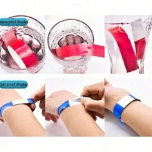1000/200/100pcs/Set Waterproof Paper Wristbands, Colorful Wrist Bands For Sports Events, Parties, Competitions, Colorful Paper Wristbands, Suitable For Activities, Parties, Concerts, Music Festivals, Markets, Clubs, Holidays