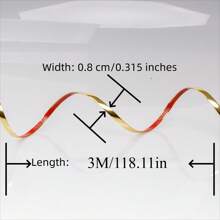 1 件 9.8 英尺即剥即贴墙面装饰线条，33 英尺 * 0.79 英寸装饰条，适用于墙壁、家具、柔性自粘墙面装饰条、家居装饰和墙面修复 - 彩色 - 查看 3
