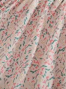 2 pezzi Set giacca con colletto di moda e vestito a tubino con stampa floreale per ragazze giovani, elegante, nuovo arrivo primavera/autunno