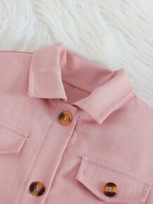 2 pezzi Set giacca con colletto di moda e vestito a tubino con stampa floreale per ragazze giovani, elegante, nuovo arrivo primavera/autunno
