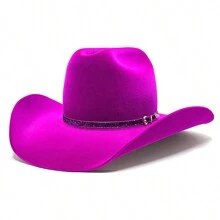 Country Hat For Men And Women, American Country Unisex, Traditional Band, Rodeo Party, Cowboy Show - Rose Red - View 4