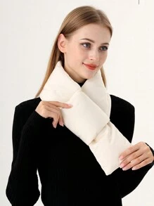 1pc Multi-Color Winter Neck Gaiter, Warm, Fashionable, Versatile, Solid Color Outdoor Scarf - Warm Scarf - View 11