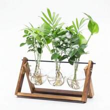 Vaso de vidro hidropônico para flores, decoração criativa para vasos de mesa, plantador suspenso para plantas aéreas e suculentas