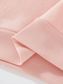 Young Girl Butterfly & Heart Print Hoodie