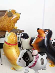 1 Peça Suprimentos para Festa de Aniversário de Cachorrinho, Decorações de Festa de Aniversário com Tema de Balões de Animais, Balões de Animais Andantes, Balões de Cachorro de Estimação