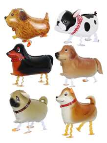 1 Peça Suprimentos para Festa de Aniversário de Cachorrinho, Decorações de Festa de Aniversário com Tema de Balões de Animais, Balões de Animais Andantes, Balões de Cachorro de Estimação