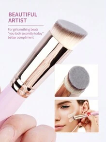 MAANGE 8Pcs Professional Facial Makeup Brush Set With Powder Brush Foundation Brush Concealer Brush Shadow Brush Eyeshadow Brush Concealer Brush Retractable Blush Brush,Makeup Tools With Soft Fiber For Easy To Carrying,Brush For Travel,Gift For Women&Girl - 粉色 - 查看 5