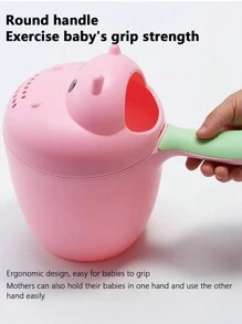 Pink Baby Bathing Shower Head, Baby Bathing Dipper, Ladle And Water Scoop, Plastic Toys And Children's Products