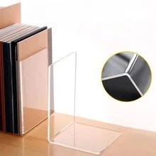 Giá đỡ sách Acrylic trong suốt 6 chiếc, trang trí bàn làm việc, giá sách, chặn sách, thích hợp để đựng văn phòng phẩm, văn phòng, đồ dùng học tập, lưu trữ sách - Nhiều màu - Xem 7