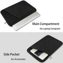 Túi đựng máy tính xách tay, phù hợp với máy tính xách tay 11", 13", 14", 15", 16", Apple, Acer, ASUS, Túi đựng máy tính Chromebook - màu đen - Xem 2