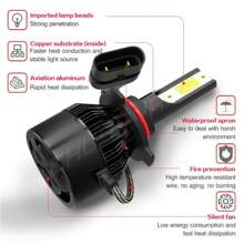 CHUSYYRAY For 2003 2004 2005 Toyota 4Runner - 6X LED Headlight Hi-Lo + Fog Light Bulbs Kit