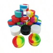 1/2/5pcs, 5ml Silicone Pill Box, Random Color Silicone Case, Portable Silicone Cream/Ointment Box - Multicolor Random - View 3