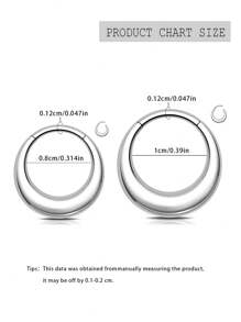 1pc 316l Stainless Steel Smooth Surface Chunky Nose Ring Hoops Cartilage Earring Ear Cuff Water Drop Hinge Clicker Septum Ring For Men And Women, 16g Septum Rings Septum Piercing Jewelry 8 Mm 10 Mm, Chunky Hypoallergenic Gold Hoop Earrings, Nose Piercing, Nose Rings For Women, Septum Rings Jewelry, Nose Studs, Nose Piercin, Nose Peircing, Piercing Piercing - Multicolor - View 7