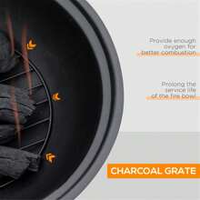 Outdoor Fire Pit - Black - View 3