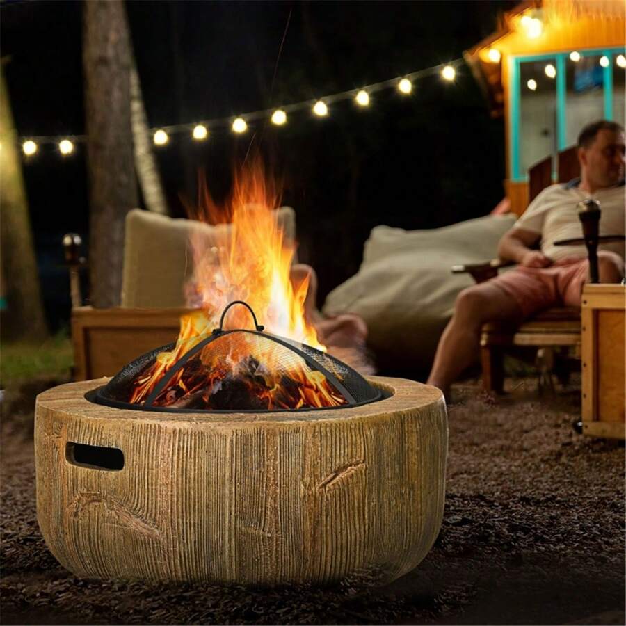 Outdoor Fire Pit - Black - View 1