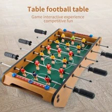 Foosball Game Table 2-In-1 Two-Player Competition With Football Ice Hockey Wooden Board Game Toys - Multicolor - View 4