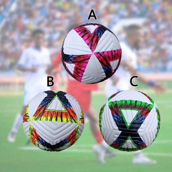 1 material de borracha de futebol impresso tamanho oficial do jogo de futebol