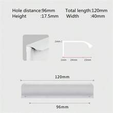 1 Stück Aluminium-Legierung unsichtbare Möbelgriffe seitliche Montage ohne Bohren für Kleiderschrank Schrank Schubladen Knöpfe Möbelbeschlag