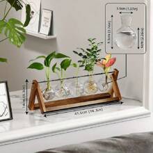 Vaso de vidro hidropônico para flores, decoração criativa para vasos de mesa, plantador suspenso para plantas aéreas e suculentas