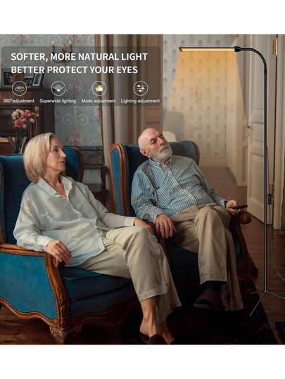 Bright LED Vloer Lamp Adjustable Temperature Dimmable Brightness Moderne Lamps, USB Height Gooseneck St ing Work Verlichting Reading, Office, Living Room, Bedroom, Eyelash Extensions, Facial Spa, Salon Makeup view 9