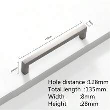 1 Stück einfache quadratische Möbelgriffe aus Aluminium-Legierung, in hellem Gold und schwarz gebürstet, für Schranktüren, Schubladen, Glastüren, Kleiderschranktüren, Möbelzubehör