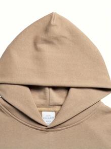 Unisex Casual  Print Hooded Sweatshirt - Cozy Long Sleeve Top For Autumn And Winter With Kangaroo Pockets And Adjustable Drawstrings