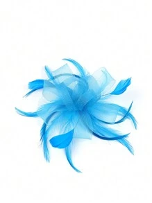 Fascinator Pillbox Hats For Women Feather Flower Church Derby Headband Clip Wedding Tea Party Hat, Mini Cap, Hair Accessories