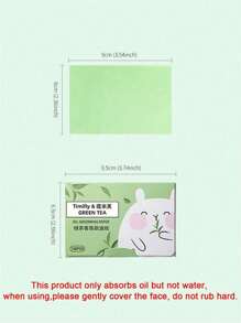 100 Sheets Portable Boxed Double Sided Oil-Absorbing Papers Extracts Paper For Oily Skin, Cosmetic Tool, Oil Absorbing Tissues With Easy Easy Take Out - Multicolor - View 6