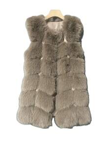 2024 年新品人造毛皮休闲超大夹克，舒适保暖外套