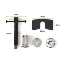 NetHong Universal Disc Handle Brake Caliper Piston Rewind Thread Wind Back Tool Set - Black - View 5