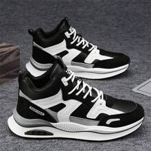 Neue Herrensportschuhe für den Alltag, klassisches vielseitiges Design, atmungsaktives Schnürung-Obermaterial, bequemes Futter, rutschfeste und strapazierfähige Laufsohle, geeignet für Outdoor-Freizeitsport