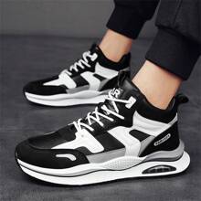 Neue Herrensportschuhe für den Alltag, klassisches vielseitiges Design, atmungsaktives Schnürung-Obermaterial, bequemes Futter, rutschfeste und strapazierfähige Laufsohle, geeignet für Outdoor-Freizeitsport