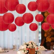 6 Peças Lanterna, Lanterna de Papel Vermelho Dobrável, Decoração Pendente Multifuncional Adequada para Festa de Primavera, Aniversário, Decoração de Festa de Casamento