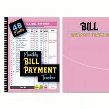 1pc Monthly Bill Payment Notebook, Accurate Expense Tracking Record Book, Money Saving Accounting Ledger - Multicolor - View 4