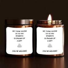 5 piezas etiquetas de regalo de cumpleaños de 8cm x 8cm (3.14 pulgadas x 3.14 pulgadas) de protección solar, adecuadas para regalos de cumpleaños de hijo/hija, deseos de cumpleaños divertidos de los padres, "Tener solo a nosotros como sus padres es suficiente", pegatinas de vela interesantes, etiquetas de vela sencillas, aplicables a diversas velas perfumadas