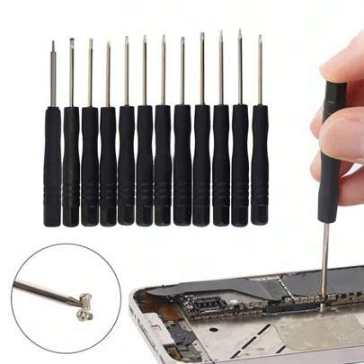 8 In 1 Mobile Phone Disassembly Tool 12pcs Set Of Multifunction Screwdriver Set Repair Combination Compatible With Iphone And Android, Tools For Men