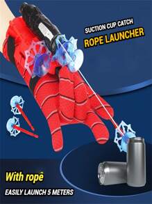 4件套可穿戴超级英雄蜘蛛网发射器玩具套装,可填充发射器角色扮演射击服,创意玩具,新年、生日、圣诞节的绝佳礼物 - 多色 - 查看 6